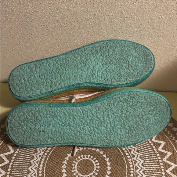 Superga Pride Rainbow & White Platform Sneakers - Picture 6 of 10